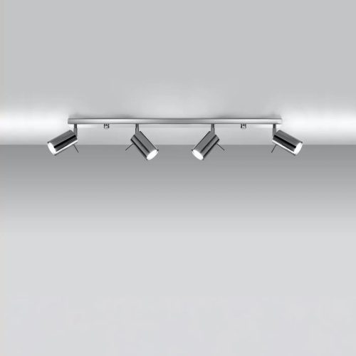 Luminaire Plafonnier | RING 4L (Chrome)