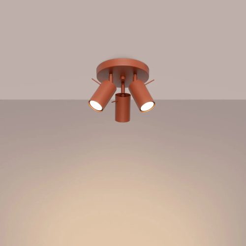 Luminaire Plafonnier | RING 3P (Rouge Ochra)