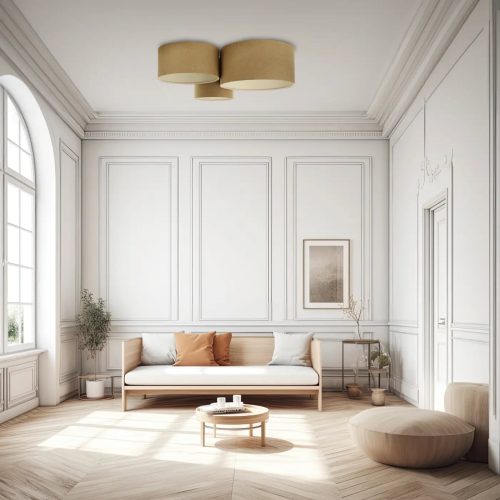Luminaire Plafonnier | TRIO BOHO ELEGANT (Moutarde/Ecru)