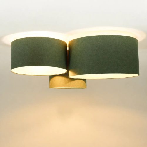 Luminaire Plafonnier | TRIO BOHO ELEGANT (Vert Gris/Ecru)