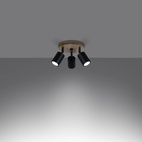 Luminaire Plafonnier | VERDU 3P (Noir)