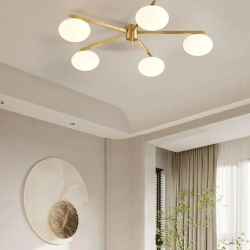 plafonnier-moderne-verre-blanc-bras-graphiques-elegants-lustre-562 Luminaire Plafonnier | XOLYS