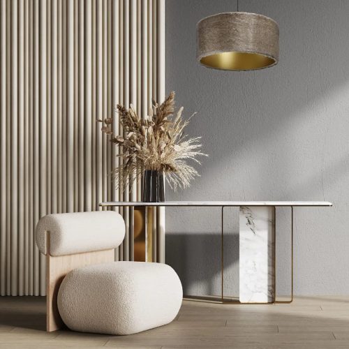 Suspension Luminaire | OURS LIGHT (Beige/Marron/Doré)