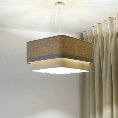 Suspension Luminaire | KWADRA DUO (Taupe)