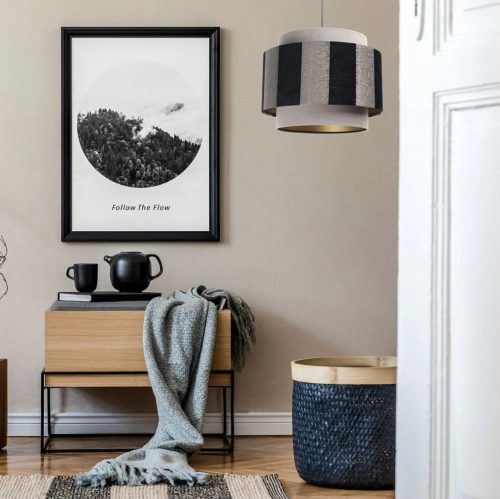 Suspension Luminaire | DOVLO (Gris/Noir/Doré)