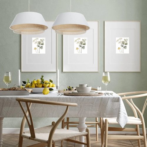Suspension Luminaire | SENSAI RATTAN (Blanc)