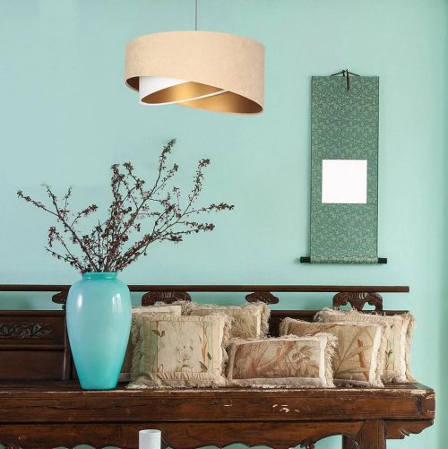 Suspension Luminaire | GALAXY AURIK (Beige/Blanc)