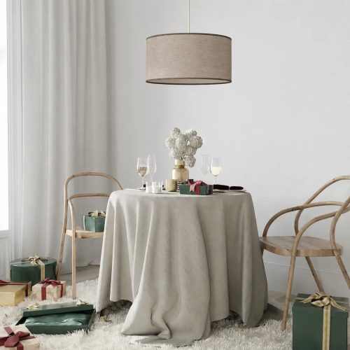 Suspension Luminaire | BOHO LINEN (Beige/Crème)