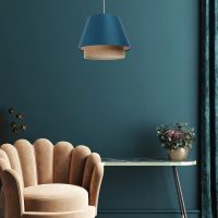 suspension-luminaire-design-turquoise-abat-jour-contraste-lampe-246 Suspension Luminaire | SENSAI (Turquoise)