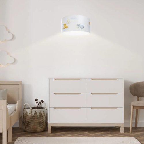 Suspension Luminaire | SWEET DREAMS FOTO (Blanc/Bleu Pastel/Jaune/Marron Clair)