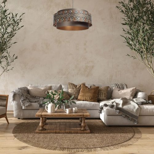 Suspension Luminaire | DOVLO (Marron/Cuivré)