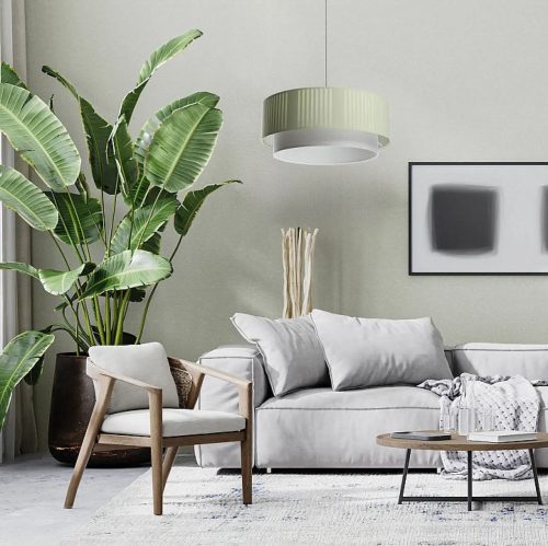 Suspension Luminaire | DUO LAMY LINE (Menthe/Gris)