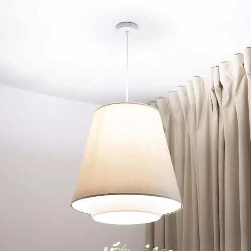 Suspension Luminaire | SENSAI DOVLO (Beige/Blanc/Doré)