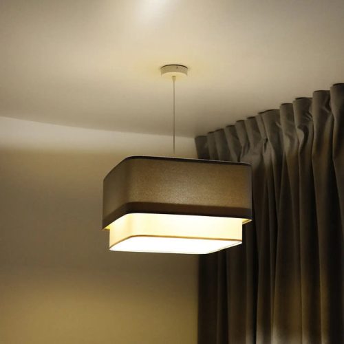 Suspension Luminaire | KWADRA DUO (Gris/Blanc)