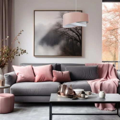 Suspension Luminaire | GALAXY JASMIN (Rose/Gris/Gris Clair)
