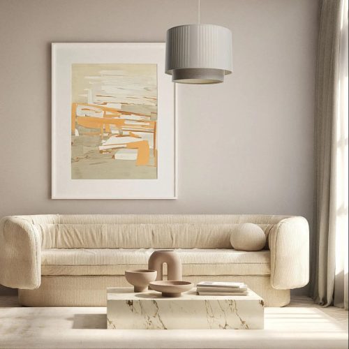 Suspension Luminaire | DUO LAMY LINE (Beige/Ecru)