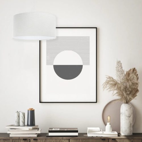 Suspension Luminaire | GLAMOUR STRUCTUREL VELOUR (Blanc Crème)