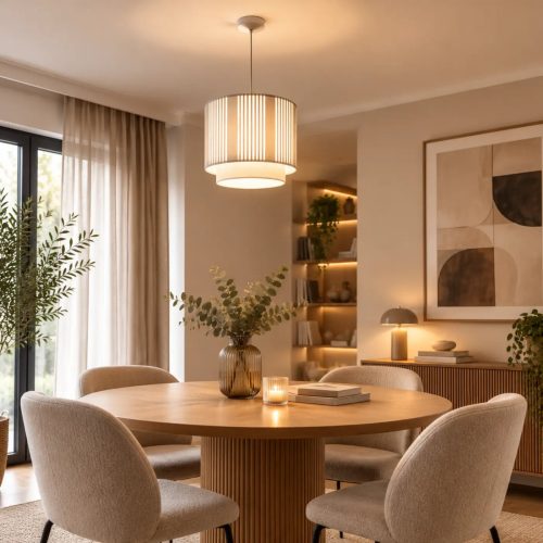 Suspension Luminaire | DUO LAMY LINE (Blanc/Gris)