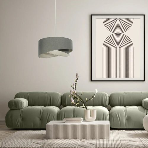 Suspension Luminaire | GALAXY BOHO ELEGANT (Gris Vert/Ecru)