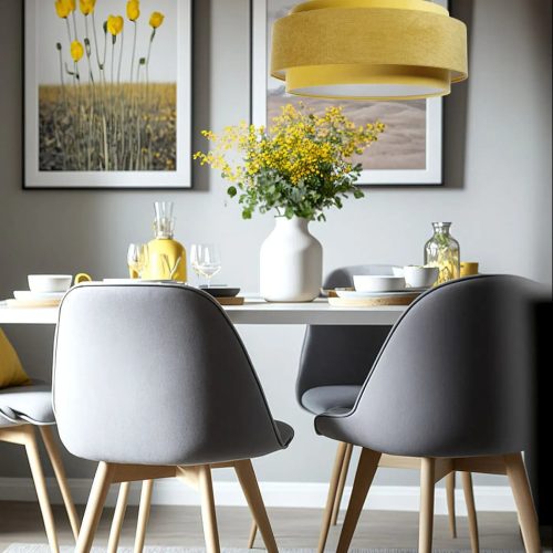 Suspension Luminaire | DOVLO CLASSIC (Jaune/Blanc)
