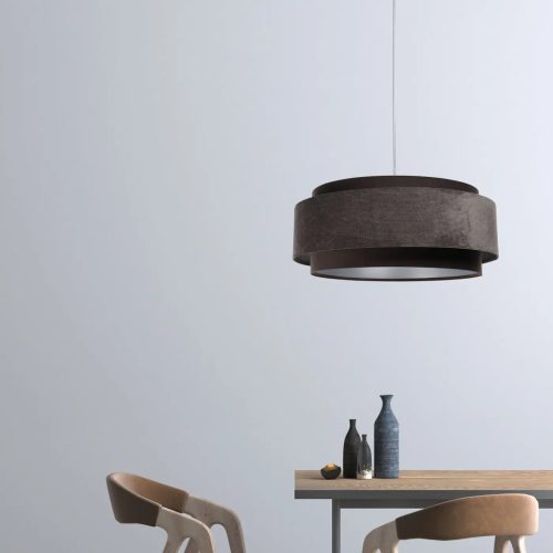 Suspension Luminaire | DOVLO CLASSIC (Marron/Argent)
