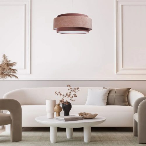 Suspension Luminaire | DOVLO CLASSIC (Rose/Blanc)