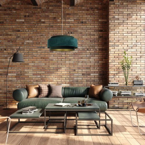 Suspension Luminaire | DOVLO CLASSIC (Vert/Doré)