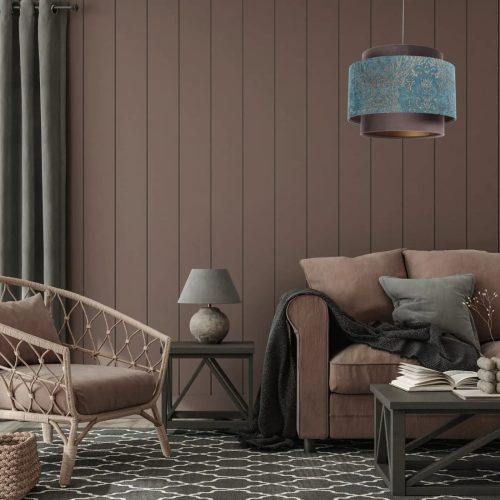 Suspension Luminaire | DOVLO (Marron/Turquoise/Cuivré)